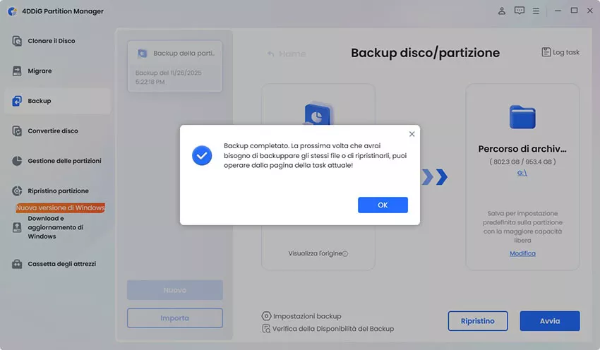 backup completo del disco