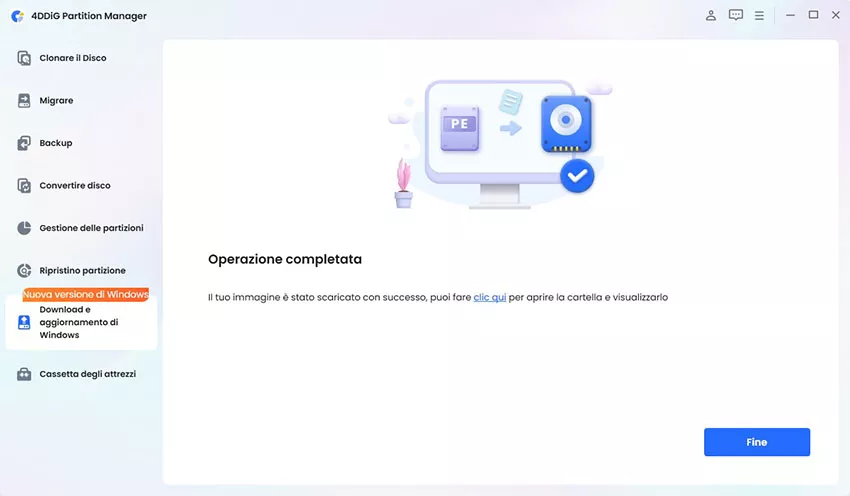 Scaricare Windows ISO con successo