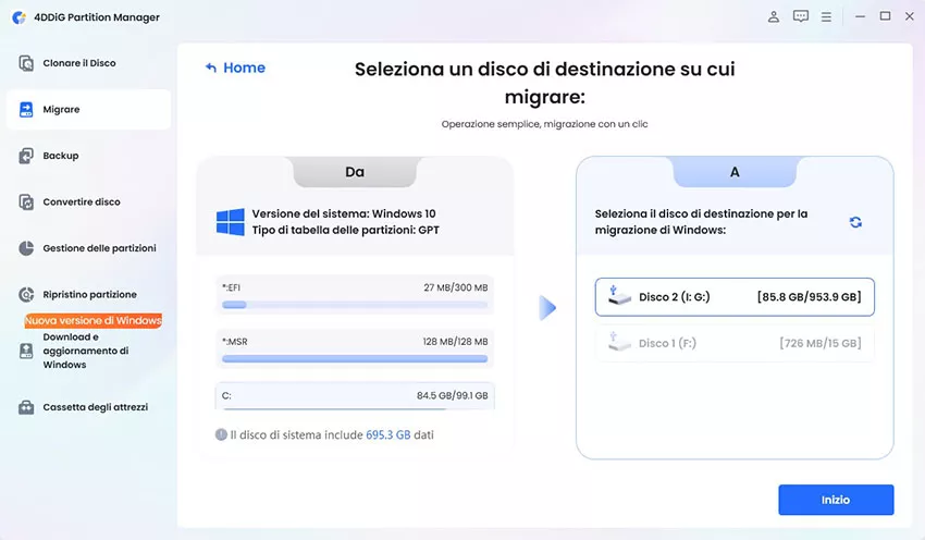 tocca Avvia per continuare