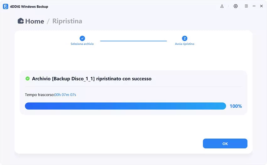 riavviare per ripristinare il sistema