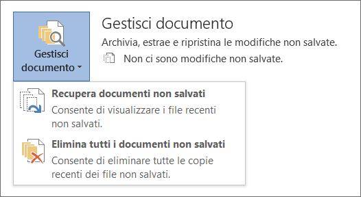 come recuperare la versione precedente di un documento word 2