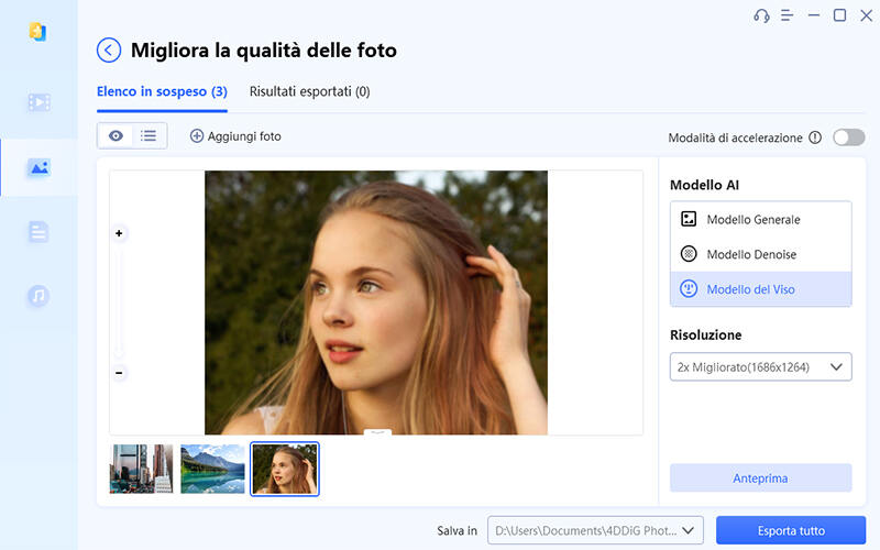 Scegli un modello AI
