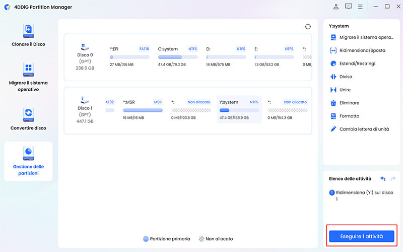 Esegui 1 attività