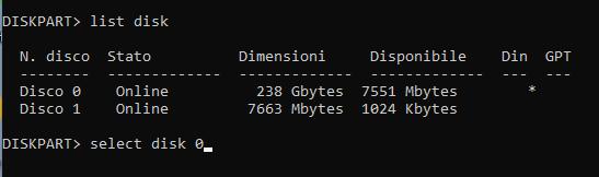 correggere l errore bcdboot