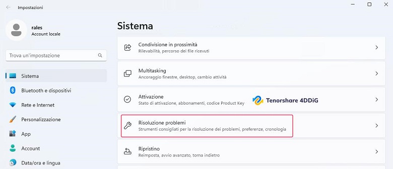 impostazioni
