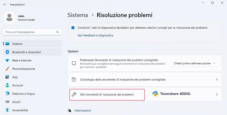 impostazioni