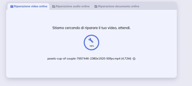 riparazione del video danneggiato