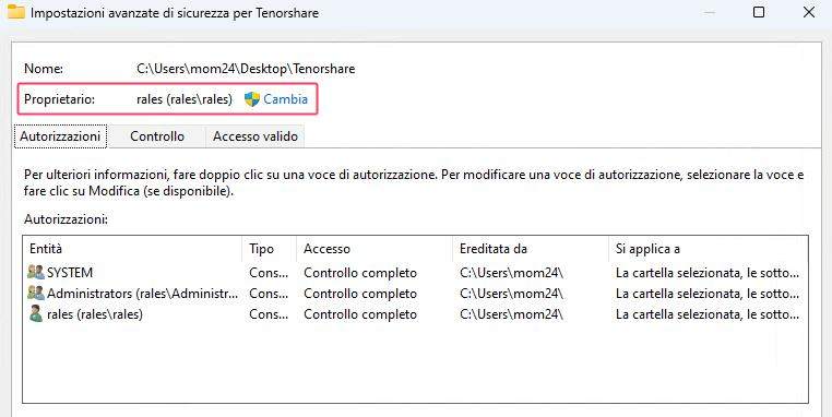 accesso alla cartella di destinazione negato 4