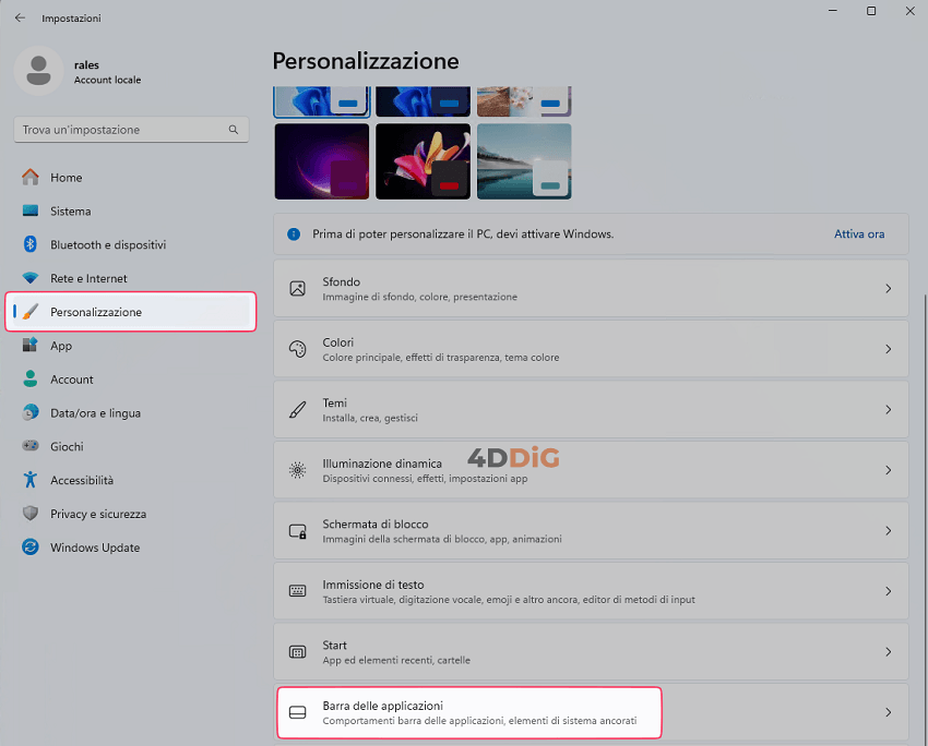 icona della batteria scomparsa windows 10