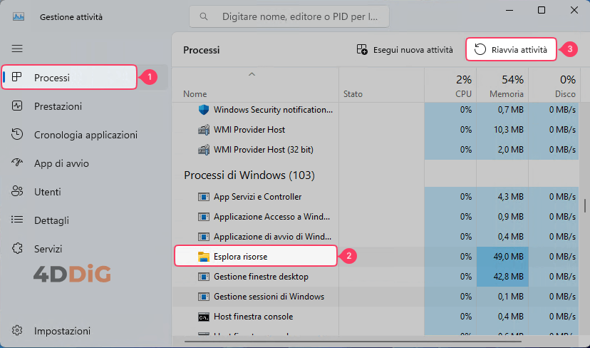 icona della batteria scomparsa windows 10