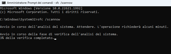 sembra che Windows non si sia caricato correttamente