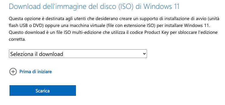 installare windows 11 da usb