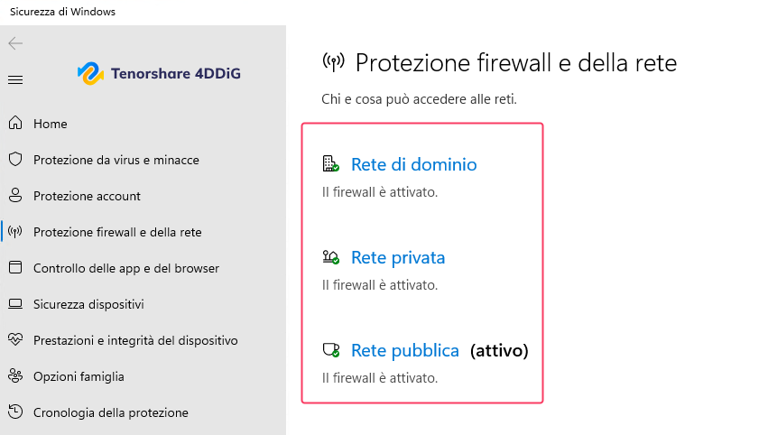 Disabilita temporaneamente il firewall o il software di sicurezza