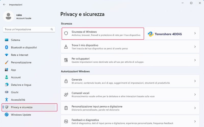 Disattiva antivirus e firewall