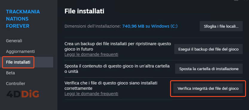 errore scrittura su disco steam
