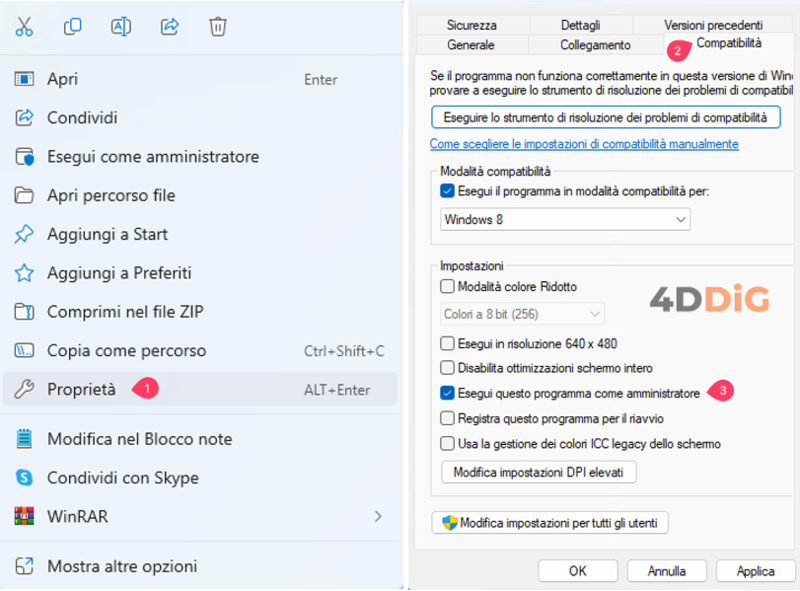 Esegui VALORANT come amministratore