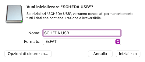 formattare chiavetta USB protetta da scrittura