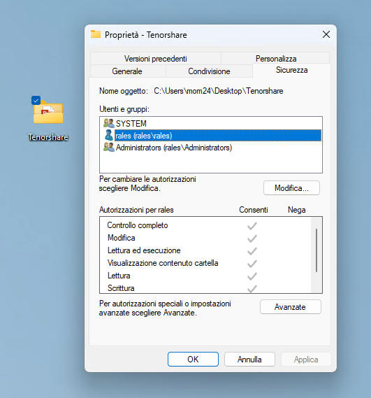 choose box to replace permissions