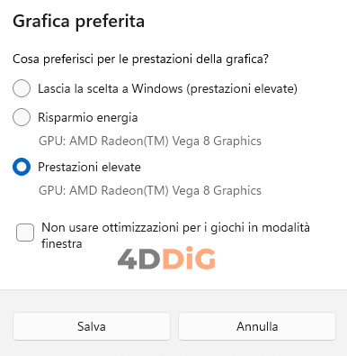 ottimizzare Windows 11 per i giochi