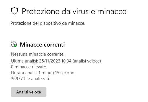 Scansione antivirus