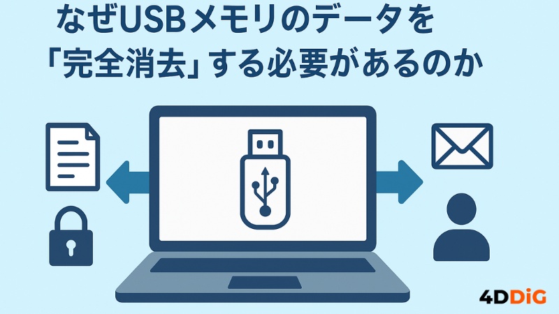 USBメモリのデータを「完全消去」