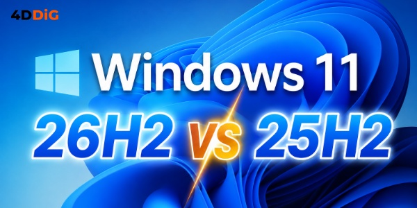 Windows 11 26H2와 25H2 차이 비교