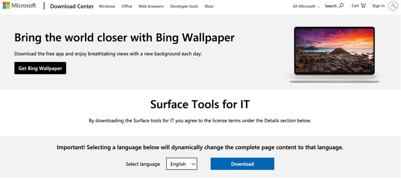 Surface Tools for ITのダウンロード