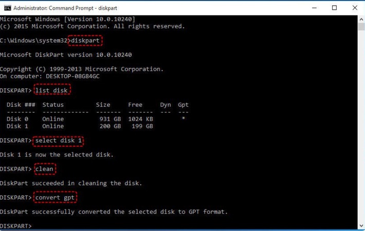 コマンドプロンプトでコマンドを入力