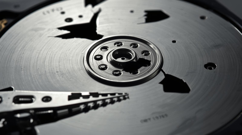 物理破壊によるハードディスクデータ消去