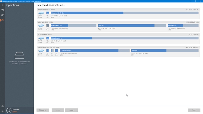 Paragon Partition Manager