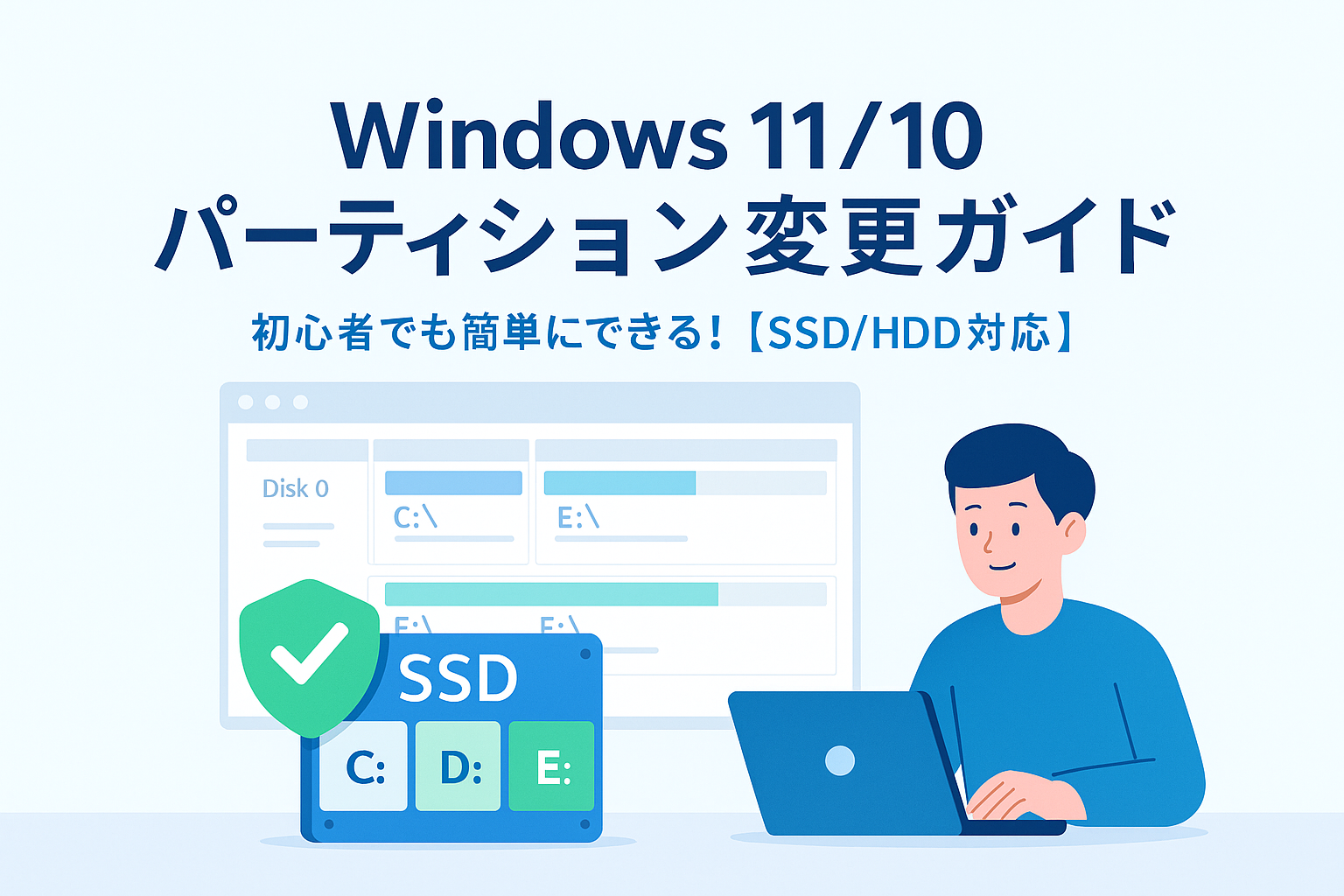 パーティション変更