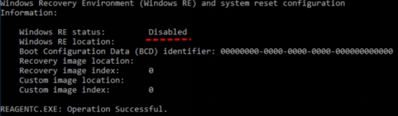 「Disabled」と入力
