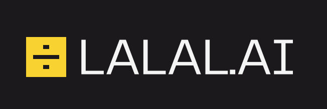 LALAL.AI ウェブサイトのメイン画面