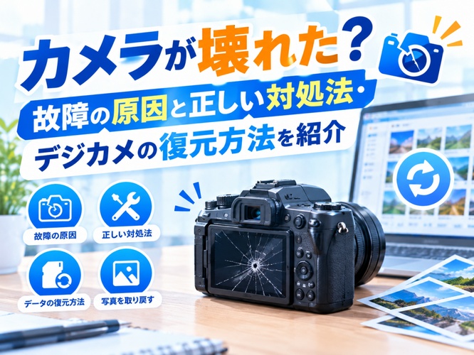カメラの故障原因や正しい対処法