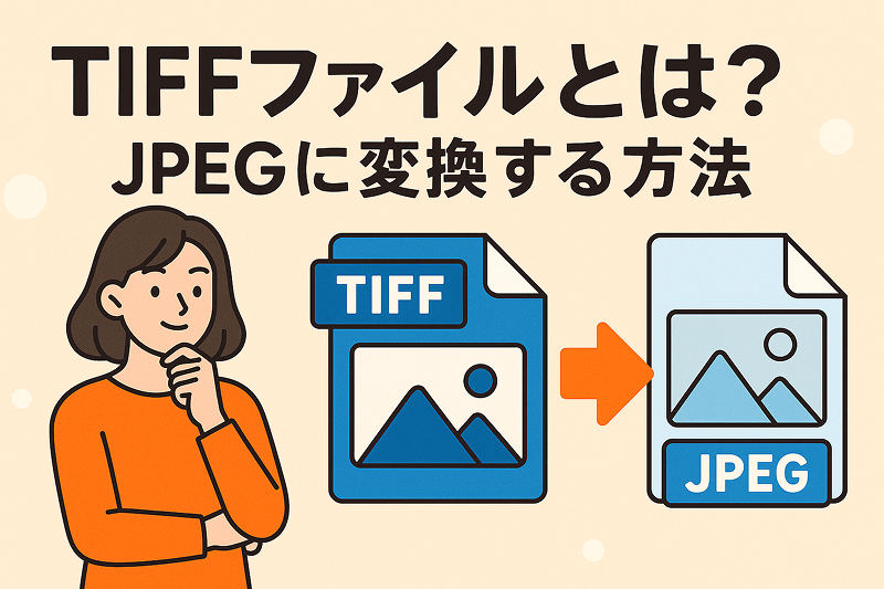 TIFFファイルをJPEGに変換