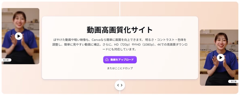 Canva 動画高画質化