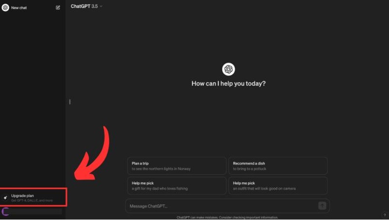 「Upgrade Plan」をクリック