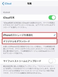 データがiCloudに同期する