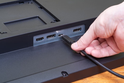 外部モニターの接続を解除する操作