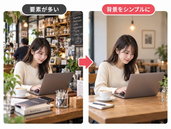 ChatGPTで複雑すぎないシンプルな構図の画像を生成する