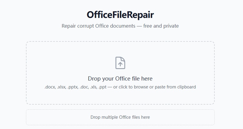 OfficeFileRepairオンラインツール