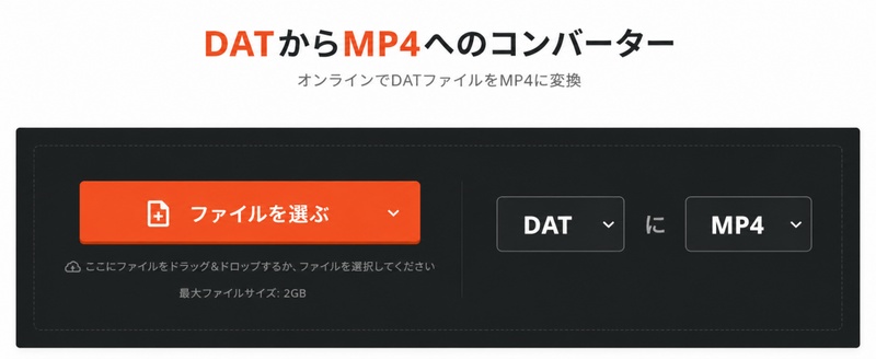 出力形式で「MP4」を選択し「変換」をクリック