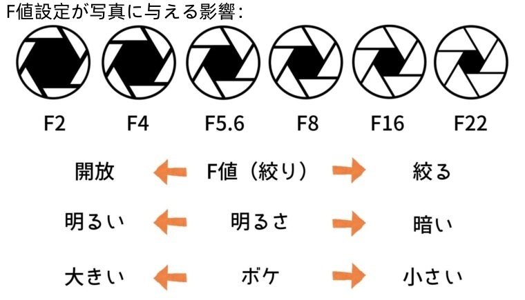 F値設定が写真に与える影響