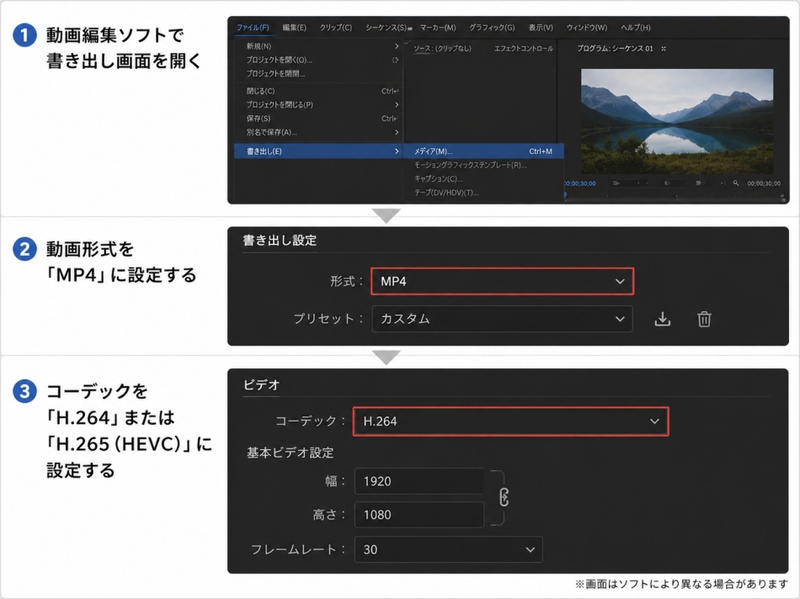 高画質コーデックでエンコードする