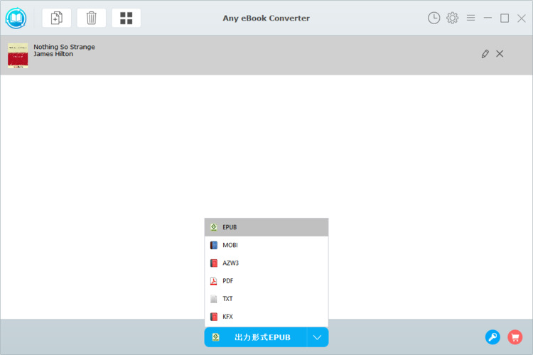 Any eBook ConverterでKindle本を追加する画面