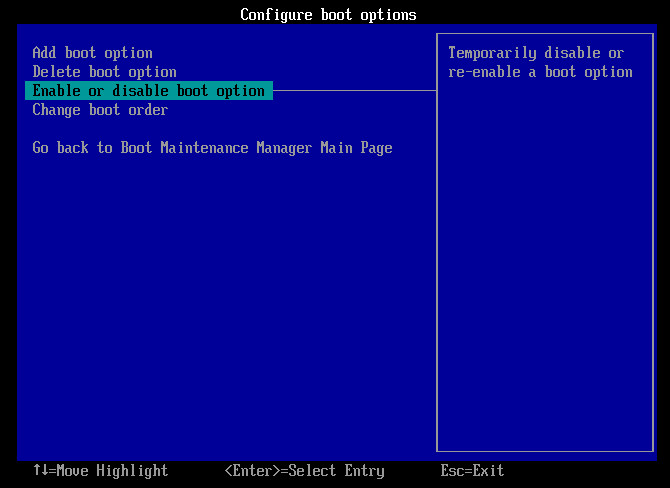 ブートモードを変更