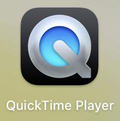 「QuickTime Player」を起動
