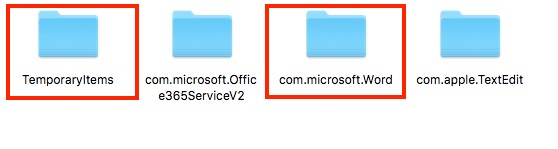 「TemporaryItems」を確認