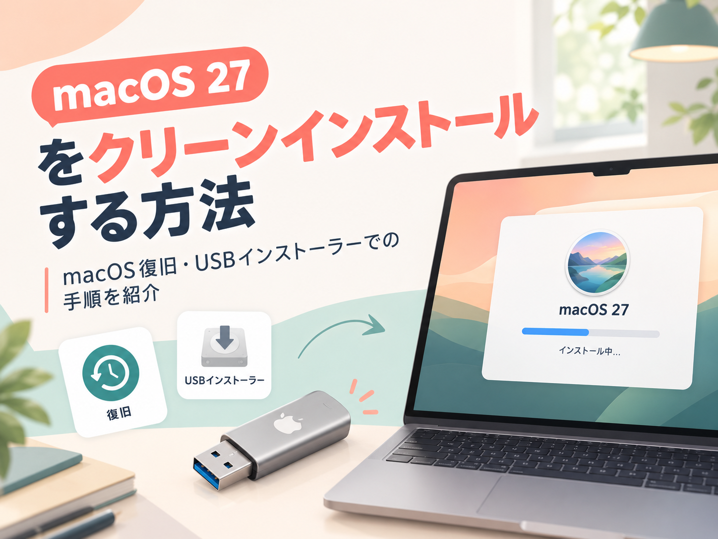macOS 27 Golden Gateをクリーンインストールする方法