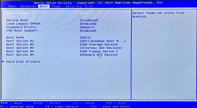 BIOSを更新
